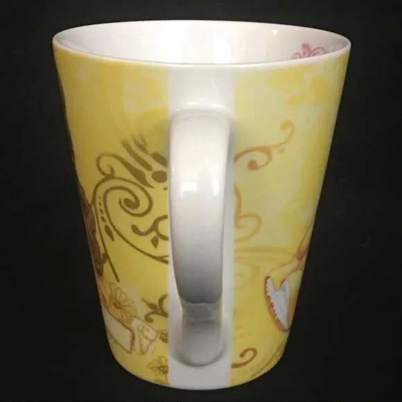 Disney Beauty & the Beast Mug Princess BELLE Coffee Cup Tea 10 oz Yellow Gown - Picture 6 of 14